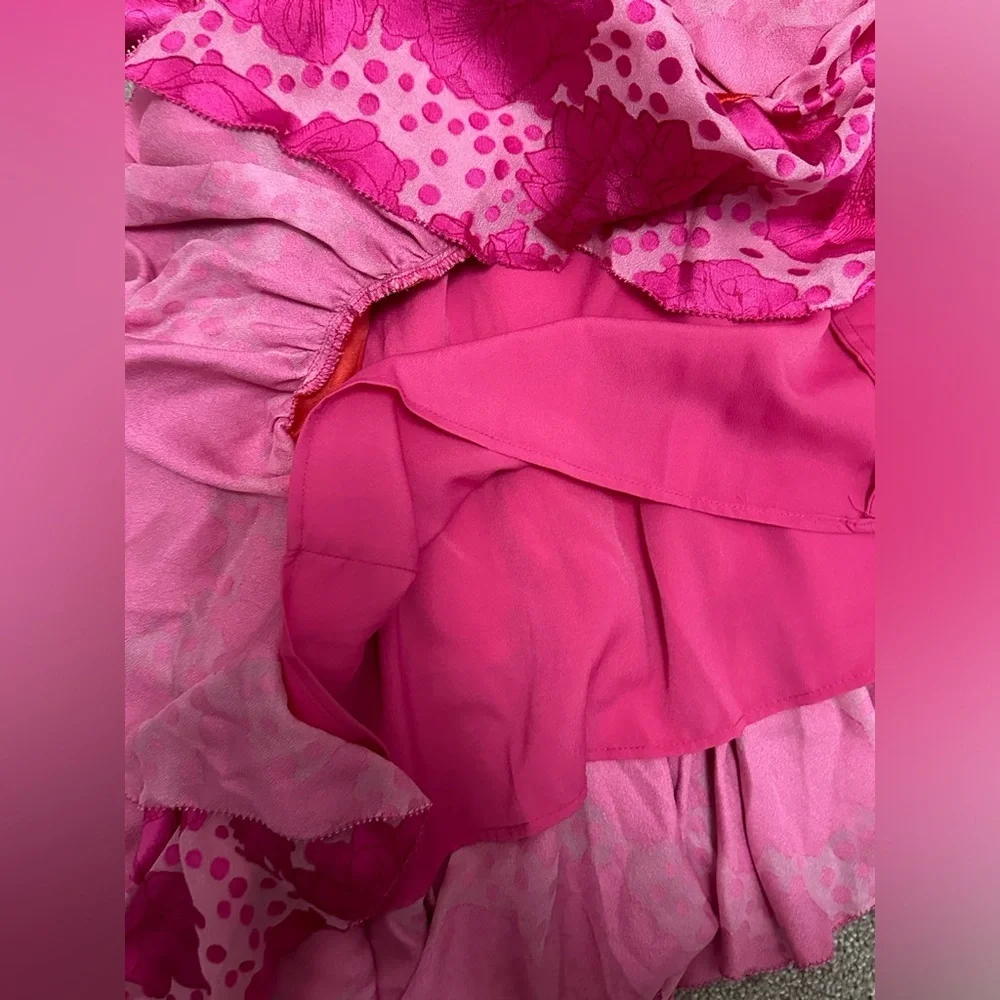 Le Superbe Aurora Flora Lil Flirt Ruffled Mini Dress - size 6 - NWT - Picture 14 of 16